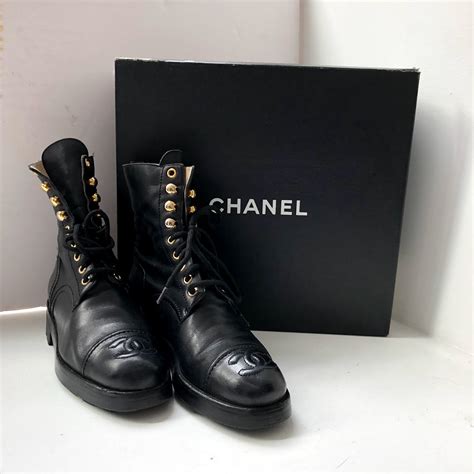 chanel boots combat|Chanel combat boots women.